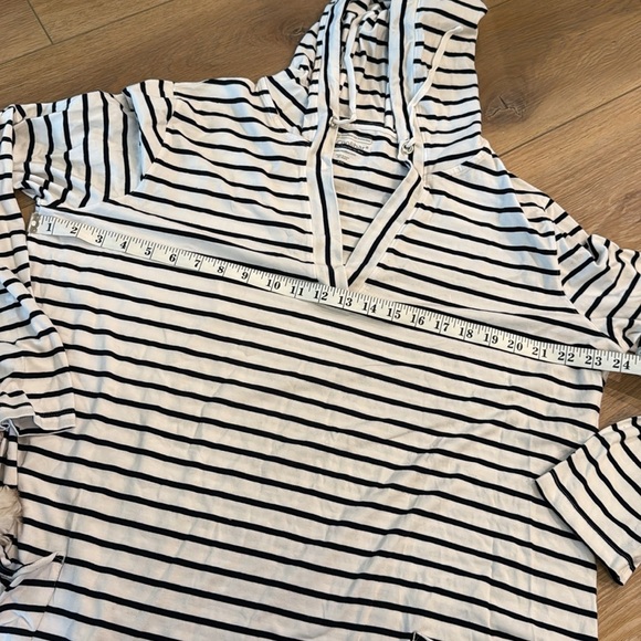 Women's Catalina Beach Cover-Up Dress White/Navy Stripe size XXL - Picture 4 of 10